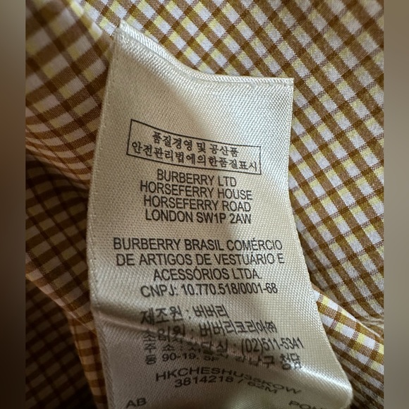 Burberry Brit Striped Men’s Button-Down Shirt - Picture 9 of 13